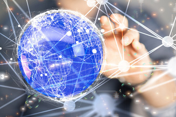 internet net and data digital concept.