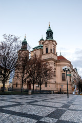 Fototapeta na wymiar Church of St. Nicholas in Prague
