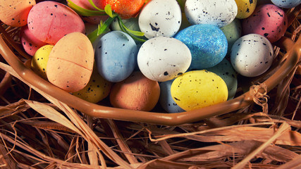 Colorful Traditional Easter Paschal Eggs