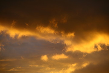 red clouds in the sky