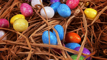 Colorful Traditional Easter Paschal Eggs