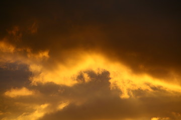 red clouds in the sky