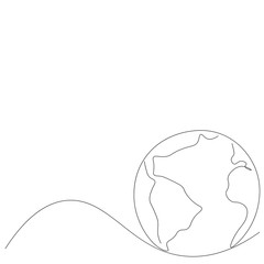 World globe earth day background vector illustration