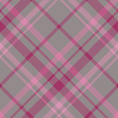 Seamless pattern in great cozy discreet pink and grey  colors for plaid, fabric, textile, clothes, tablecloth and other things. Vector image. 2