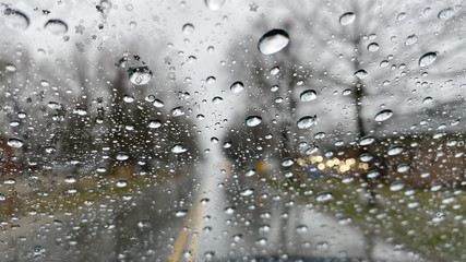 rain drops on window