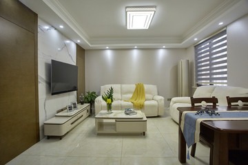 Living room in renovated model room