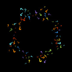 Question marks Quiz, doubt poll query public poll.