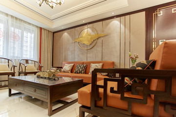 Living room in renovated model room