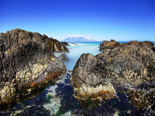 Table Mountain coast in Cape Town South Africa