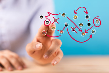 internet net and data digital concept.