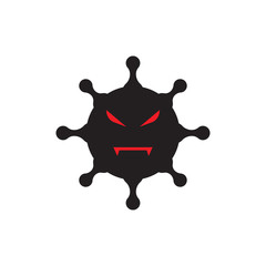 virus or bacteria logo vector illustration