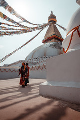 Bodnath Stupa, Kathmandu, Nepal during the day