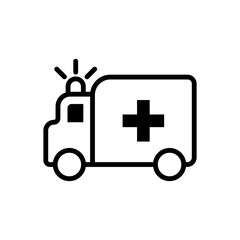 Ambulance icon vector