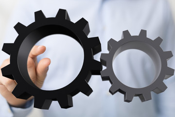 gear Technology setting concept background.