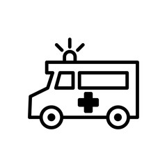 Ambulance icon vector