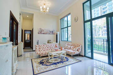 Living room in renovated model room