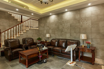 Living room in renovated model room