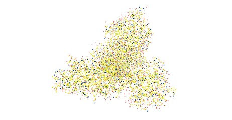 Coronavirus molecular structure isolated on white