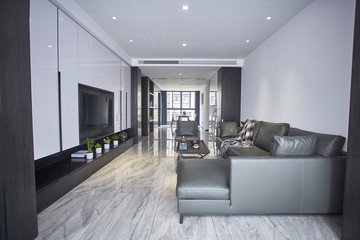 Living room in renovated model room