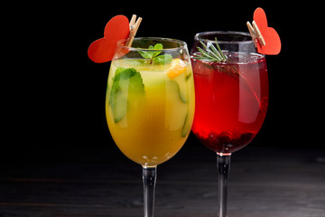 fruit cocktails for Valentine Day