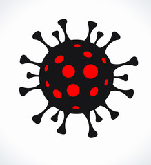 Modern medical WEB BANER. Coronavirus background. Virus Cell Icon. Stop corona virus concepts.