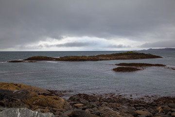 Fototapeta na wymiar View from Mallaig to Skye