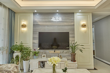 Living room in renovated model room