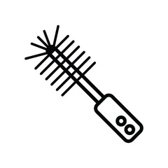 Toilet brush icon, Toilet brush sign/symbol vector