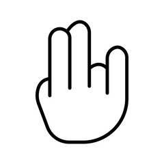 Finger icon vector illustration photo