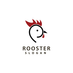 Rooster Logo template vector illustration design