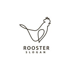 Fototapeta na wymiar Rooster Logo template vector illustration design