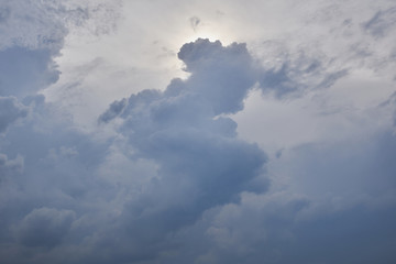 blue sky with clouds