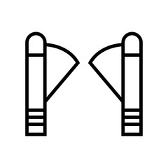 Turnstile vector icon illustration photo