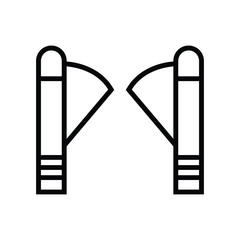 Turnstile vector icon illustration photo