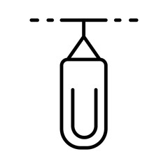 boxing punching bag icon- vector illustration