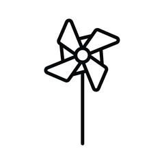 The pinwheel icon vector illustration