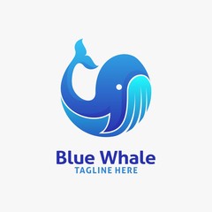 Blue whale logo design