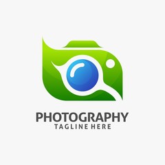 Nature photography camera logo design