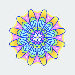 Vector hand drawn doodle mandala. Vintage decorative elements. Oriental pattern, vector illustration. Islam, Arabic, Indian, moroccan,spain, turkish, pakistan, chinese, mystic, ottoman motifs.