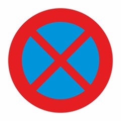 Fototapeta premium No Parking and Stopping Traffic Sign
