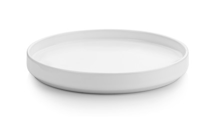 white plate isolated on white background
