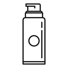 Barber shaving foam icon. Outline barber shaving foam vector icon for web design isolated on white background