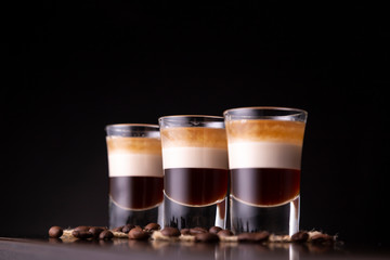 B-52 cocktails on bar counter