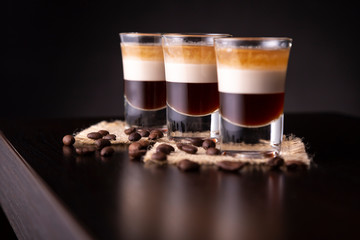 Three B-52 cocktails