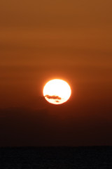 beautiful sunrise on the Jeju island