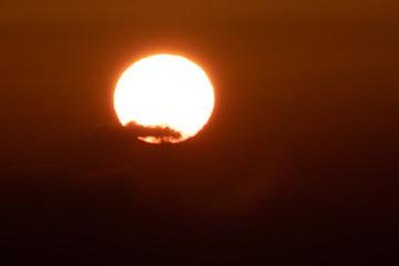 beautiful sunrise on the Jeju island