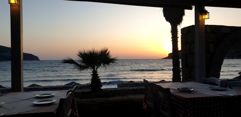 Sunset over Peloponnes