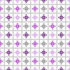 Seamless purple, grey and white geometric pattern. Modern stylish repeating background. Repeating stylish tiling