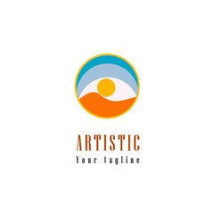 Eye illustration logo design for your brand fashion