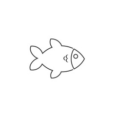 Fish Line Icon Set. Sea Food or Farm Element Illustration As A Simple Vector Sign & Trendy Symbol for Design, Websites, Presentation Application